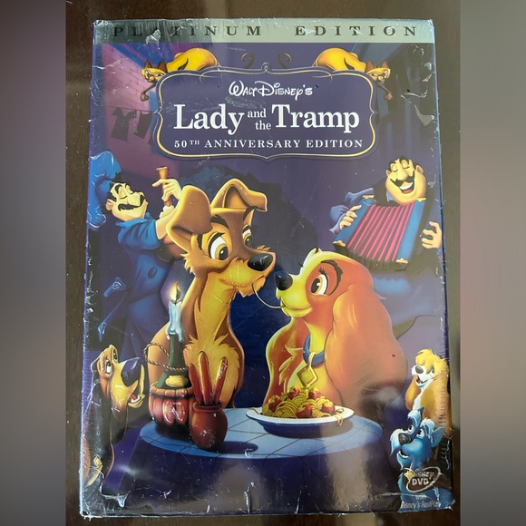 New Plastic Sealed Disney’s The Lady and the Tramp 50th Anniversary Edition - Picture 1 of 2